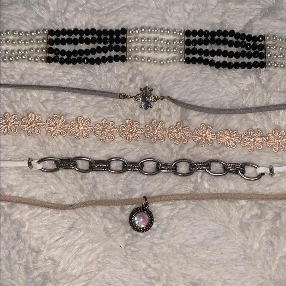 Five American Eagle Chokers